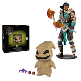 Nightmare Before Christmas - Oogie Boogie Collectible Figure + Toys Mortal Kombat Sub Zero Bloody Frozen Over Skin 7” Action Figure, Pack of 2