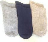 Lian LifeStyle Men's 3 or 6 Pairs Wool Socks Solid Color Size 8-11