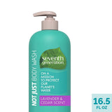 Body Wash, Lavender & Cedar Scent, Gently Cleanses and Revitalizes, Plant-Based Formula, Non-GMOs, Parabens, Harsh Preservatives, Synthetic Colors, Pack of 4, 12.5 Fl OZ Per Pack