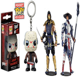 Keychain: Horror - Jason Voorhees Toy Figure+ Toys Mortal Kombat Scorpion and Raiden 7" Action Figure Multipack, Pack of 2