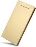 Lian LifeStyle Exceptional Portable Phone Charger w/Dual USB Output - 12000 mAh Ultra High Capacity Power Bank, High-Speed Charging for iPhone, iPad, Samsung & Other Cell Phones - Y1 Gold