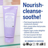 Organic Shaving Soap, Lavender, Organic, Sugar and Shikakai Powder, Soothes and Moisturizes for Close Comfortable Shave, Use on Face, Underarms and Legs, Pack of 2, 7 Fl OZ Per Pack