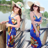 Lian LifeStyle Women's Sexy Bikini Swimsuit Swimwear Cover Up Beach Dress