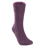 Lovely Annie 4 Pairs Gorgeous Comfy Super Comfortable Women Wool Crew Socks. Strong, Soft with Unique Designs L1860 Size 5-11 4P4C-2(Caramel, Wine, Evergreen, Purple)