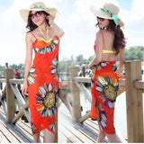 Lian LifeStyle LLS Women's Bikini Swimsuit Swimwear Cover Up Beach Dress