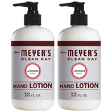 Hand and Body Lotion w/ Shea Butter, Almond Oil & Essential Oils | Lavender Scented Lotion for Women and Men Lotion 12 FL Oz Refillable Pump Bottle, Pack of 2