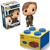 Movies -Remus Lupin Toy+ Desk Drawer 4 knobs Stackable Storage Box Blue, Pack of 2