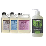 Liquid Hand Soap Refill, 1 Pack Lavender, 1 Pack Rain water, 1 Pack Peony, 33 OZ each include 1, 12.75 OZ Bottle of Hand Soap Spearmint + Lemongrass