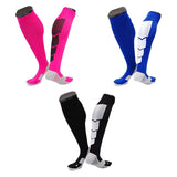 Lian LifeStyle Gorgeous Women's  4 Pair Long Athletic Football Soccer Socks Sport Tube Socks M XL0032-(Rose, Green, Black, White)