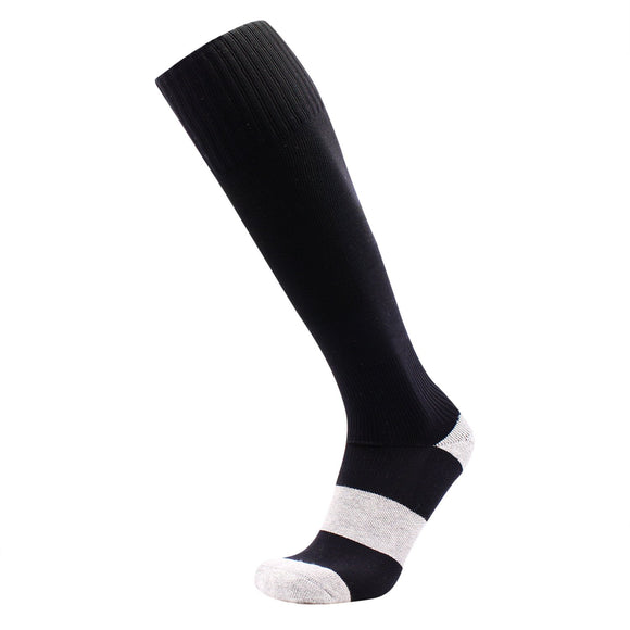 1 Pair Wonderful Women's Knee High Sports Socks. Perfect for Fitness, Gym and Any Workout or Sport Size 6-9 MS1604010 (Black)
