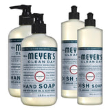 Liquid Hand Soap and Liquid Dish Soap Combo 2 Packs Liquid Hand Soap 12.5 Fl oz & 2 Packs Dish Soap 16 Fl oz, Snowdrop Scent