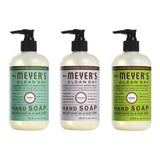 Liquid Hand Soap, 1 Pack Basil, 1 Pack Lavender, 1 Pack Apple Cider, 12.5 OZ each