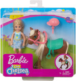 Barbie Club Chelsea Doll and Horse, 6-inch Blonde, Wearing Fashion and Accessories