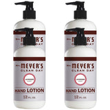 Hand and Body Lotion w/ Shea Butter, Almond Oil & Essential Oils | Lavender Scented Lotion for Women and Men Lotion 12 FL Oz Refillable Pump Bottle, Pack of 4