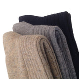 3 Pairs High Performance, Breathable, Lightweight Men's Wool Crew Socks as Hiking Socks & Running Socks Size 6-9 Solid 3 Color