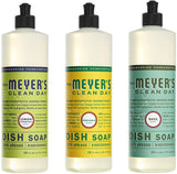 Mrs. Meyer’s Clean Day Liquid Dish Soap, 16 oz, Lemon Verbena, Basil, Honeysuckle (Variety Pack)