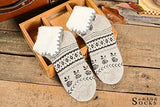 Lian LifeStyle Women's Premium Angora Lambs Wool Extra Thick Socks Classical