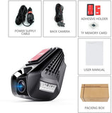 Lian LifeStyle Latest Technology HD Dash Camera Trusted Quality Car Accessories: Security Camera Front & Rear with Night Vision for Safety SD LY680