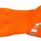 1 Pair Wonderful Women's Knee High Sports Socks. Perfect for Fitness, Gym and Any Workout or Sport Size 6-9 MS1604004 (Orange w/ White Strip)