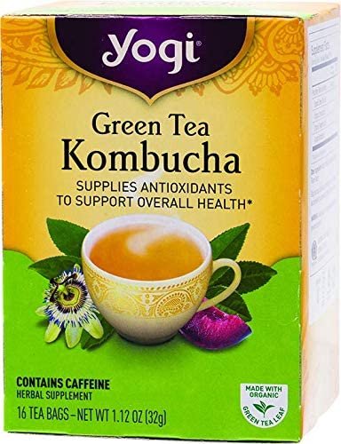 Yogi Tea Healing Formula, Green Tea Kombucha, 16 Bags, 1.02 oz