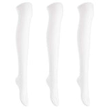 Lian LifeStyle Women's 3 Pairs Knee High Thigh High Cotton Socks Size 6-9 L1024
