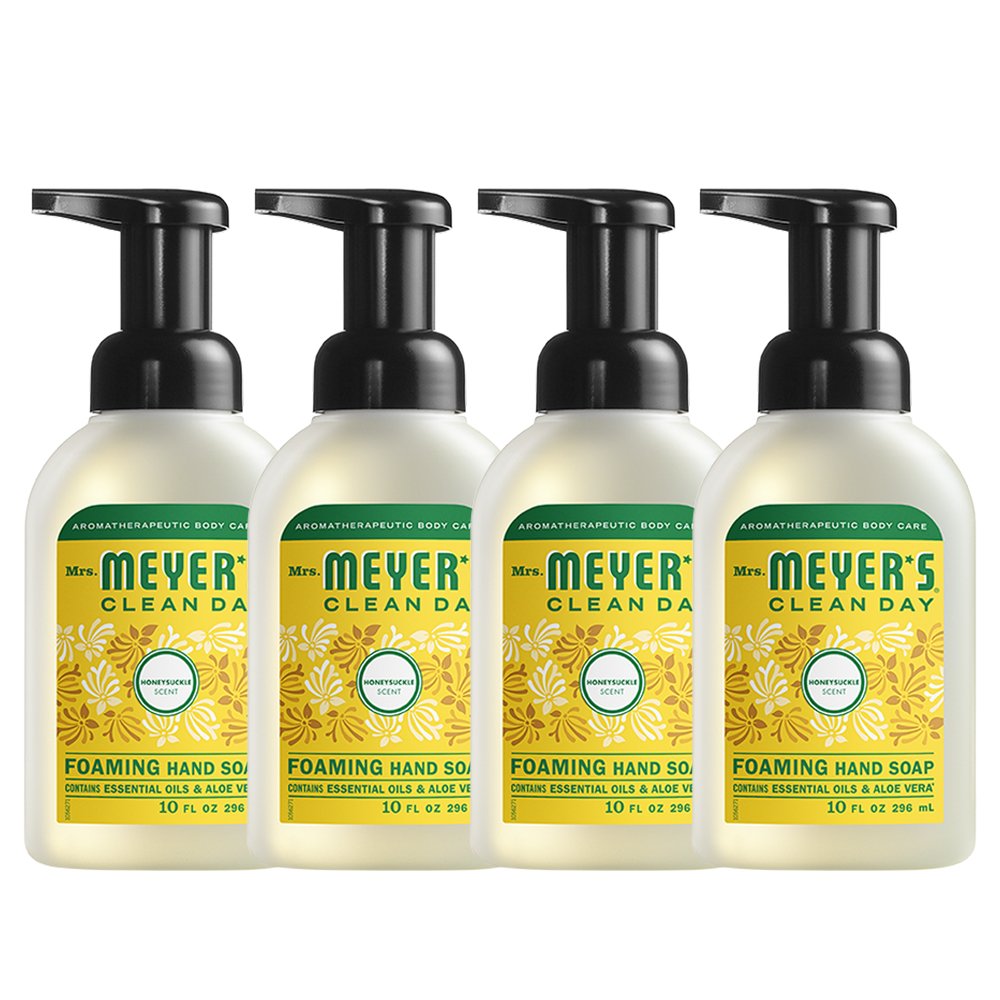 Foaming Hand Soap, Cruelty Free Formula, Honey Suckle Scent, 10 Fluid Ounce, 4-Packs
