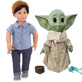 Franco 18 inch Non-posable Boy Regular Fashion Doll + The Child Talking Toy with Character Sounds and Accessories The Mandalorian, Pack of 2