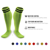 Meso Women's 1 Pair Extremely Durable Knee High Sports Socks - Fitness & Workout Clothing, Gym, Gear or Fashion Socks XL003 Size M(Green)