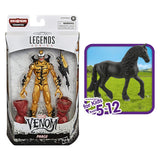 Venom 6-inch Collectible Action Figure Toy Phage Premium Design and 1 Accessory+ Horse Club Animal Figurine Horse Toys for Girls and Boys, Pack of 2