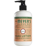 Mrs. Meyers Clean Day Hand Lotion, 1 Pack Geranium, 1 Pack Plumbery, 1 Pack Rainwater, 12 OZ each