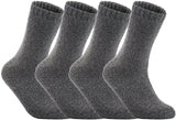 Lian LifeStyle Men's 5 Pairs Wool Socks Plain Size 8-10