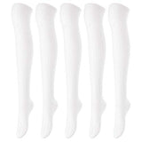 Lovely Annie Women's 5 Pairs Over Knee High Thigh High Cotton Socks A1024 Size 6-9