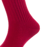 Lovely Annie Big Girl's & Women's 4 Pairs Knee High Wool Socks | Comfy, Cozy and Fancy Leg Warmer Stockings AFS05 Size L/XL(Red)