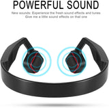 Lian LifeStyle Premium Bone Conduction Headphones Lightweight & Waterproof w/ Mic & Bluetooth. Wireless Over Ear Headset for Adults and Kids, suitable for Sports, Gaming, Office or Travel (Black)