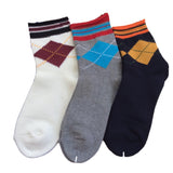 Splendid Women's 3 Pairs Mid Calf Cotton Crew Socks. Comfortable, Breathable and the Best Fit for Multiple Activities Size 6-9 (Navy,White,Grey)