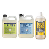 Mrs. Meyers Clean Day Liquid Hand Soap Refill, 1 Pack Lemon Verbena, 1 Pack Rain water, 33 OZ each include 1 12.75 OZ Bottle of Hand Soap Meyer Lemon