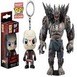 Keychain: Horror - Jason Voorhees Toy Figure+ Toys DC Multiverse Dark Nights: Metal Devastator Earth -1 7" Action Figure, Pack of 2