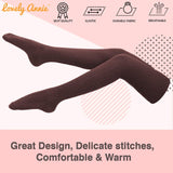 Women's 3 Pairs Thigh High Cotton Socks JM1025 Size 6-9