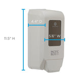 Pacific Blue Ultra Wall-Mounted Manual Dispenser for Foaming Hand Soap and Hand Sanitizer by GP PRO (Georgia-Pacific), White, 53058, 11.5” W x 5.6” D by 4.4” H