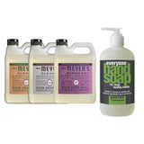 Liquid Hand Soap Refill, 1 Pack Geranium, 1 Pack Lavender, 1 Pack Plum Berry, 33 OZ each include 1, 12.75 OZ Bottle of Hand Soap Spearmint + Lemongrass