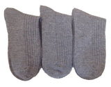 3 Pairs High Performance, Breathable, Lightweight Men's Wool Crew Socks as Hiking Socks & Running Socks Size 6-9 Solid Gray