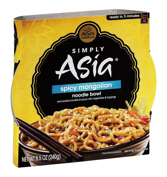 Simply Asia Noodle Bowl Spicy Mongolian, 8.5000-ounces (Pack of5)