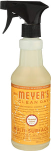 Mrs. Meyer's Clean Day Multi-Surface Everyday Cleaner, Cruelty Free Formula, Orange Clove Scent, 16 oz each, 2-Packs
