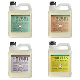 Mrs. Meyers Clean Day Liquid Hand Soap Refill, 1 Pack Basil, 1 Pack Geranium, 1 Pack Lavender, 1 Pack Honey Suckle, 33 OZ each
