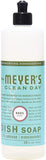 Mrs. Meyer's Clean Day Liquid Dish Soap, Cruelty Free and Non-Toxic, Basil Scent, 16 oz- Pack of 6