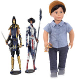 Toys Mortal Kombat Scorpion and Raiden 7" Action Figure Multipack + Franco 18 inch Non-posable Boy Regular Fashion Doll, Pack of 2