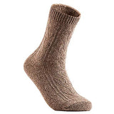 Lian LifeStyle Perfect Fit Women's 3 Pair's Wool Crew Socks For Healthy Feet. Cozy, Cute, and Comfortable Size 6-9 HR1613, Color (Dark Grey, Tan, Blue)