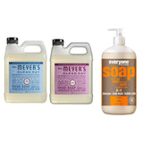 Liquid Hand Soap Refill, 1 Pack Rain water, 1 Pack Peony, 33 OZ each include 1, 32 OZ Bottle of Bath & Shower Gel Soap, Citrus/Mint