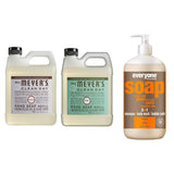 Liquid Hand Soap Refill, 1 Pack Lavender, 1 Pack Basil, 33 OZ each include 1, 32 OZ Bottle of Bath & Shower Gel Soap, Citrus/Mint