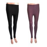 Lian LifeStyle Ultra Comfy Spandex Leggings for Women 2 Pair's | Teen & Juniors leggings - Breathable & Lightweight | Stretchy & Cool Active Wear: Workout Tights, Yoga Pants, Running Leggings | Perfect as Daily Basics, Color (Black,Wine)